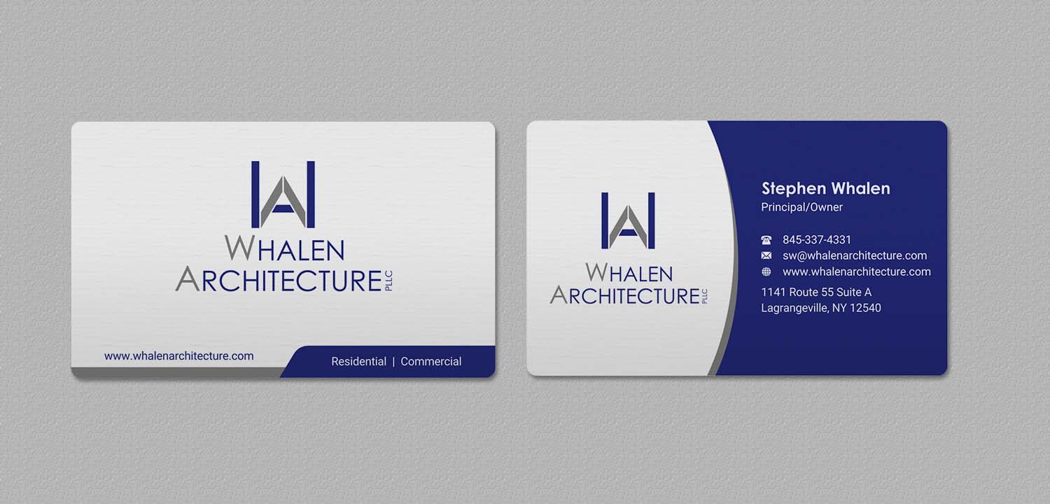 Business Card Design by INDIAN_Ashok for Whalen Architecture | Design #23844270