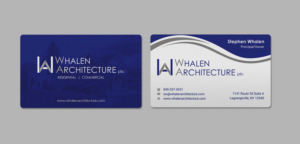 Business Card Design by INDIAN_Ashok for Whalen Architecture | Design: #23844272
