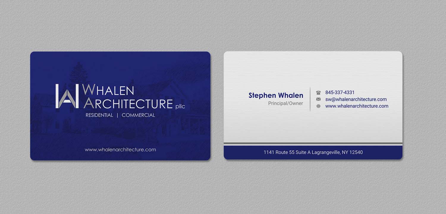 Business Card Design by INDIAN_Ashok for Whalen Architecture | Design #23844273