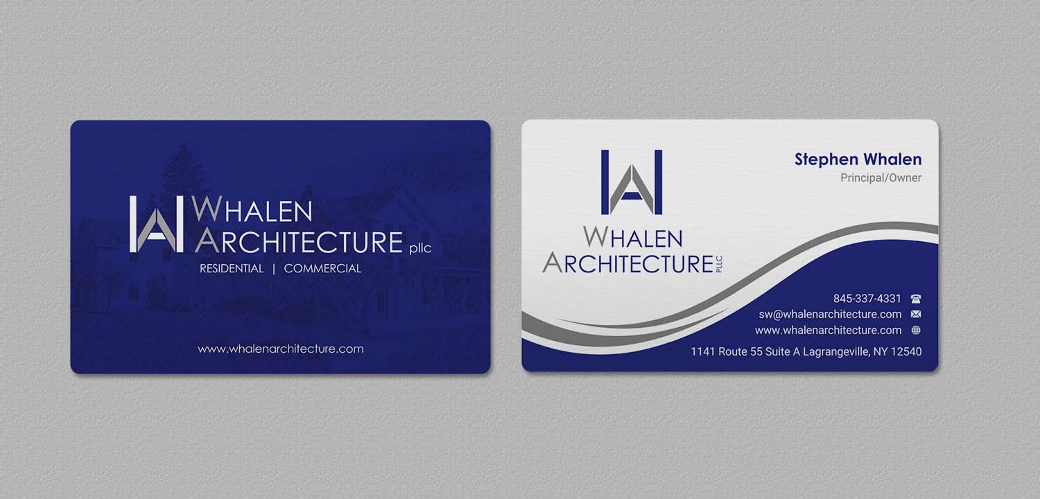 Visitenkarten-Design von INDIAN_Ashok für Whalen Architecture | Design #23844277