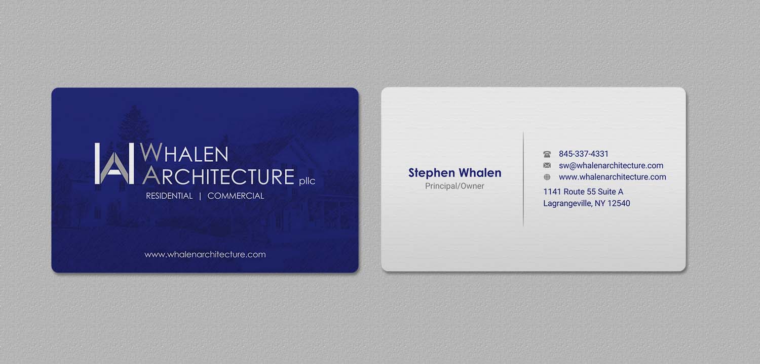 Business Card Design by INDIAN_Ashok for Whalen Architecture | Design #23844281
