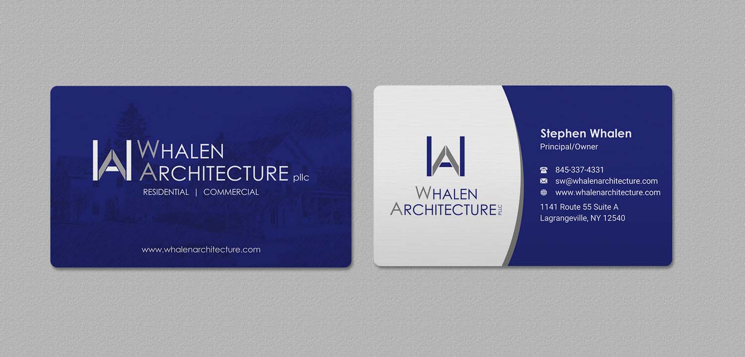 Business Card Design by INDIAN_Ashok for Whalen Architecture | Design #23844282