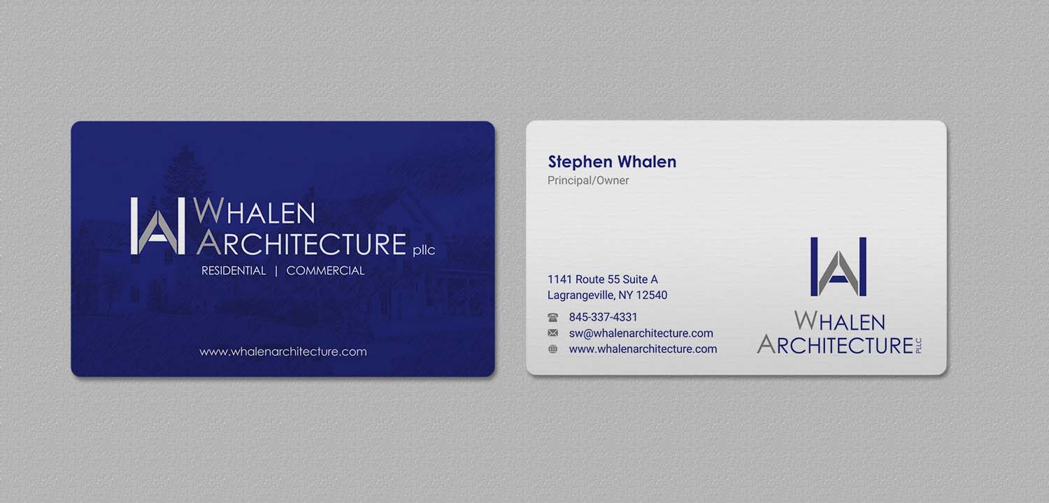 Diseño de Tarjeta de Presentación por INDIAN_Ashok para Whalen Architecture | Diseño #23844284