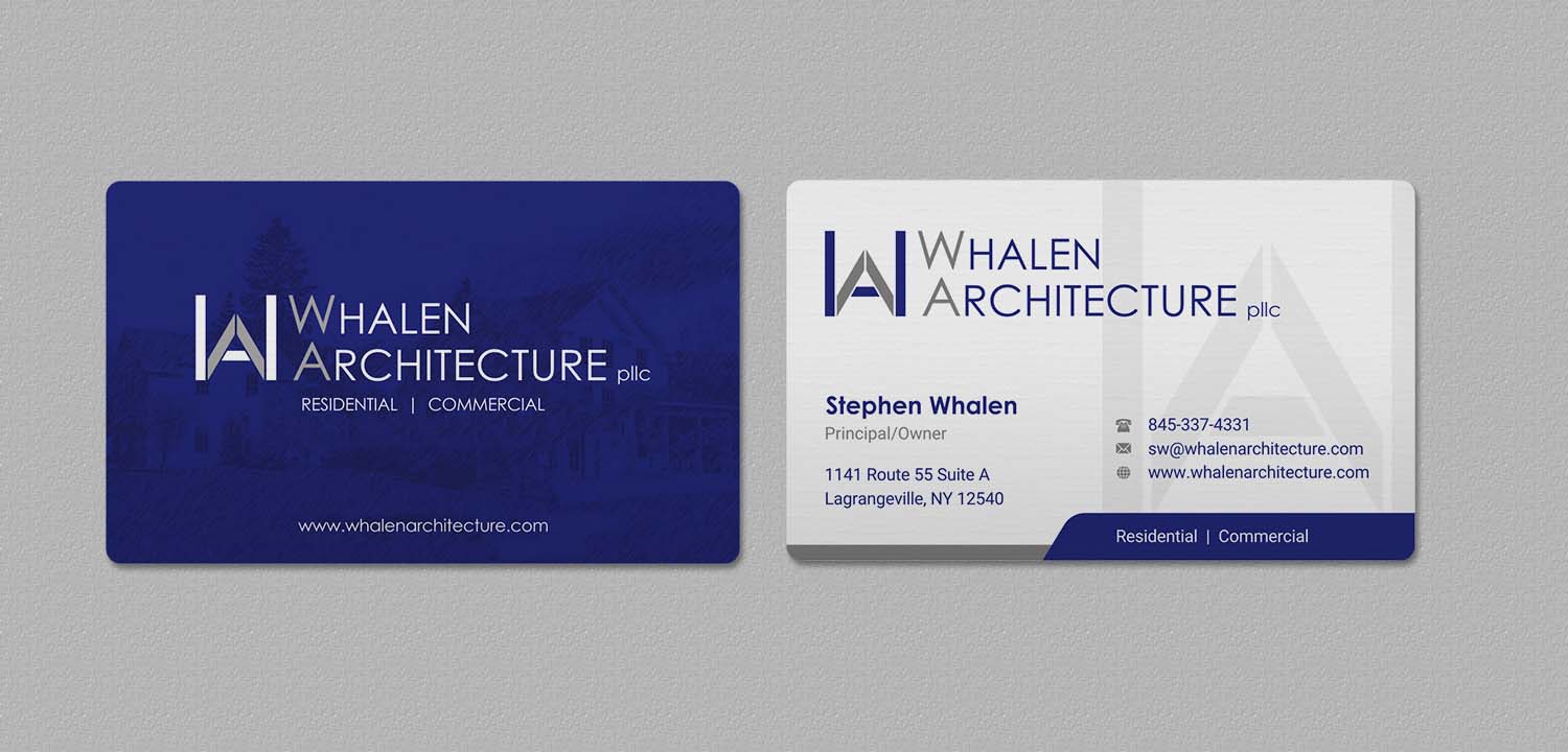 Business Card Design by INDIAN_Ashok for Whalen Architecture | Design #23844287