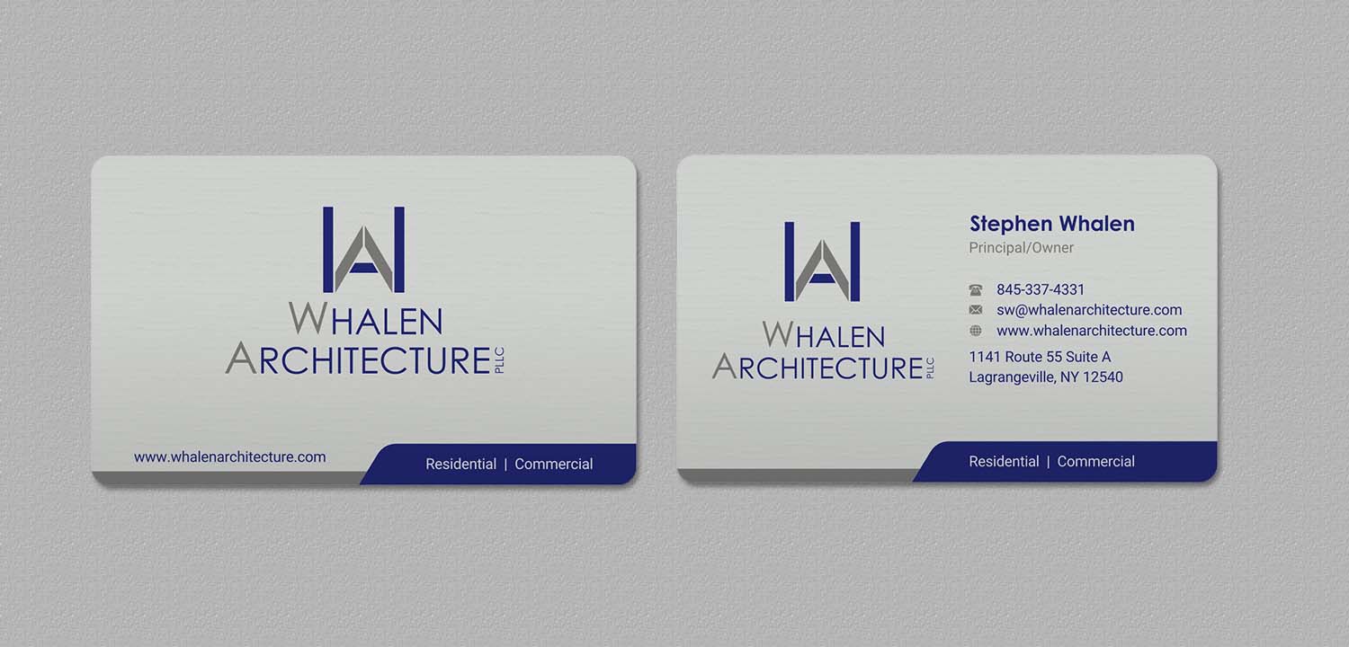 Business Card Design by INDIAN_Ashok for Whalen Architecture | Design #23849482