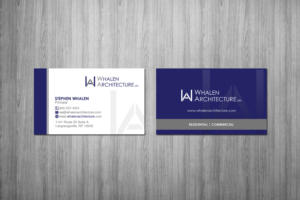 Business Card Design by Creations Box 2015 for Whalen Architecture | Design: #23852724