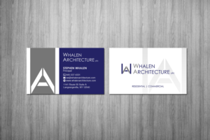 Business Card Design by Creations Box 2015 for Whalen Architecture | Design: #23854841