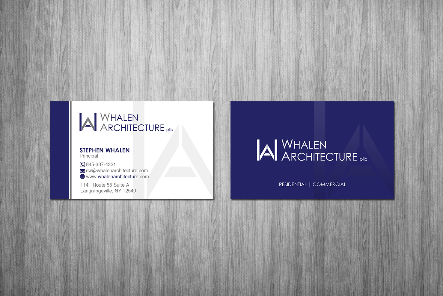 Business Card Design by Creations Box 2015 for Whalen Architecture | Design #23854842