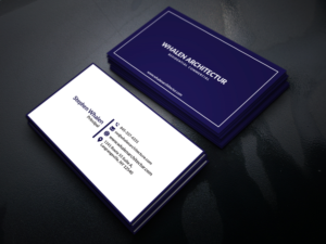 Business Card Design by Al Akram for Whalen Architecture | Design #23849566