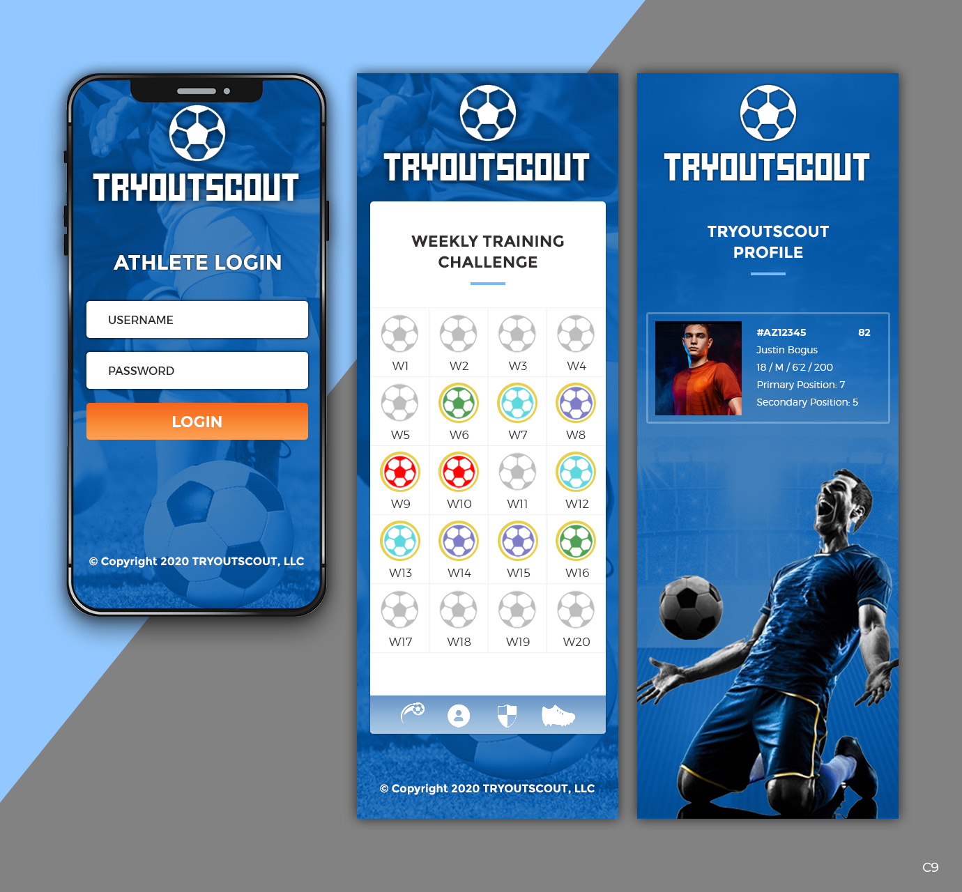 Web Design by pb for TRYOUTSCOUT, LLC | Design #23856710