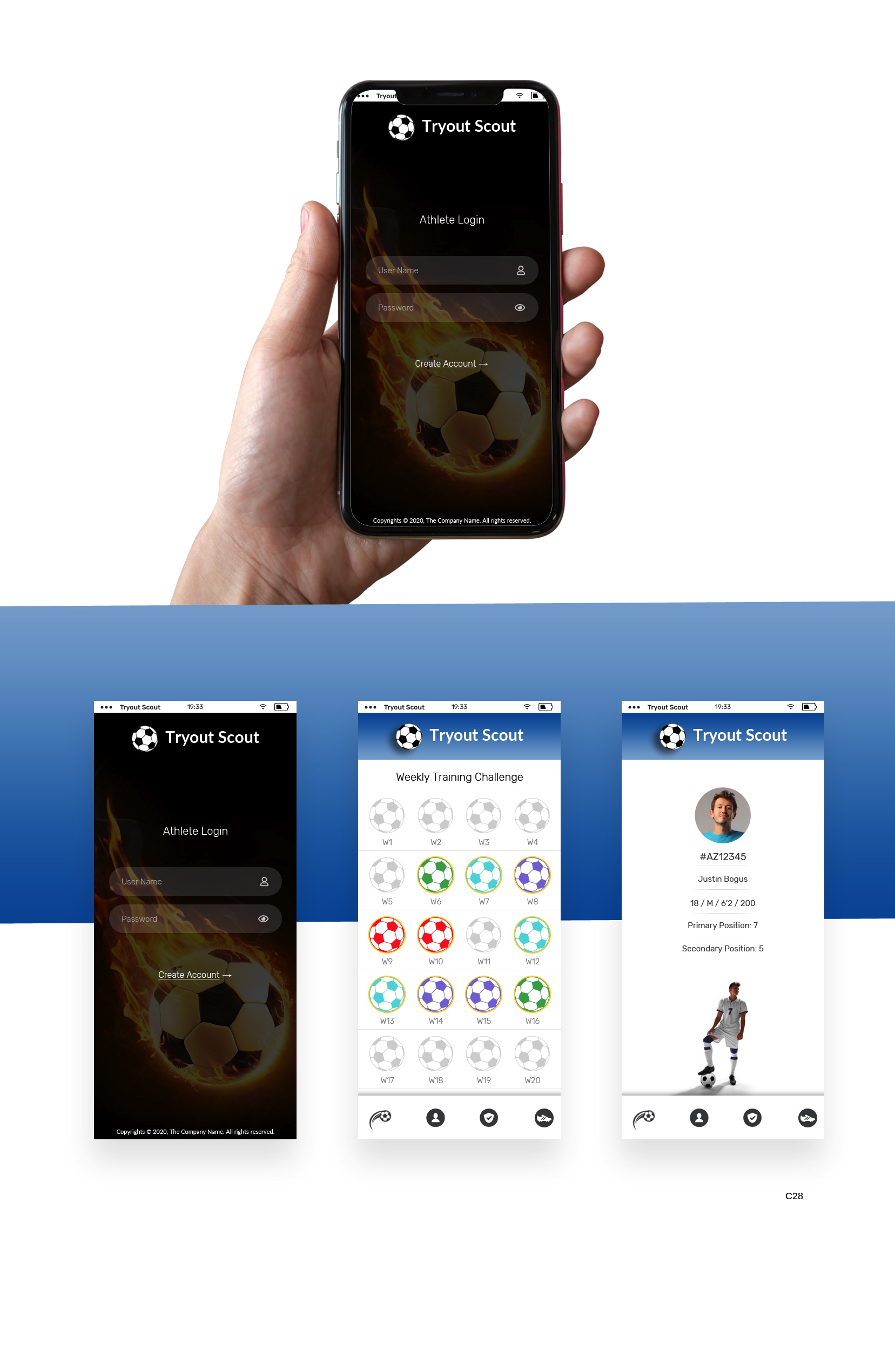 Web Design by pb for TRYOUTSCOUT, LLC | Design #23856711