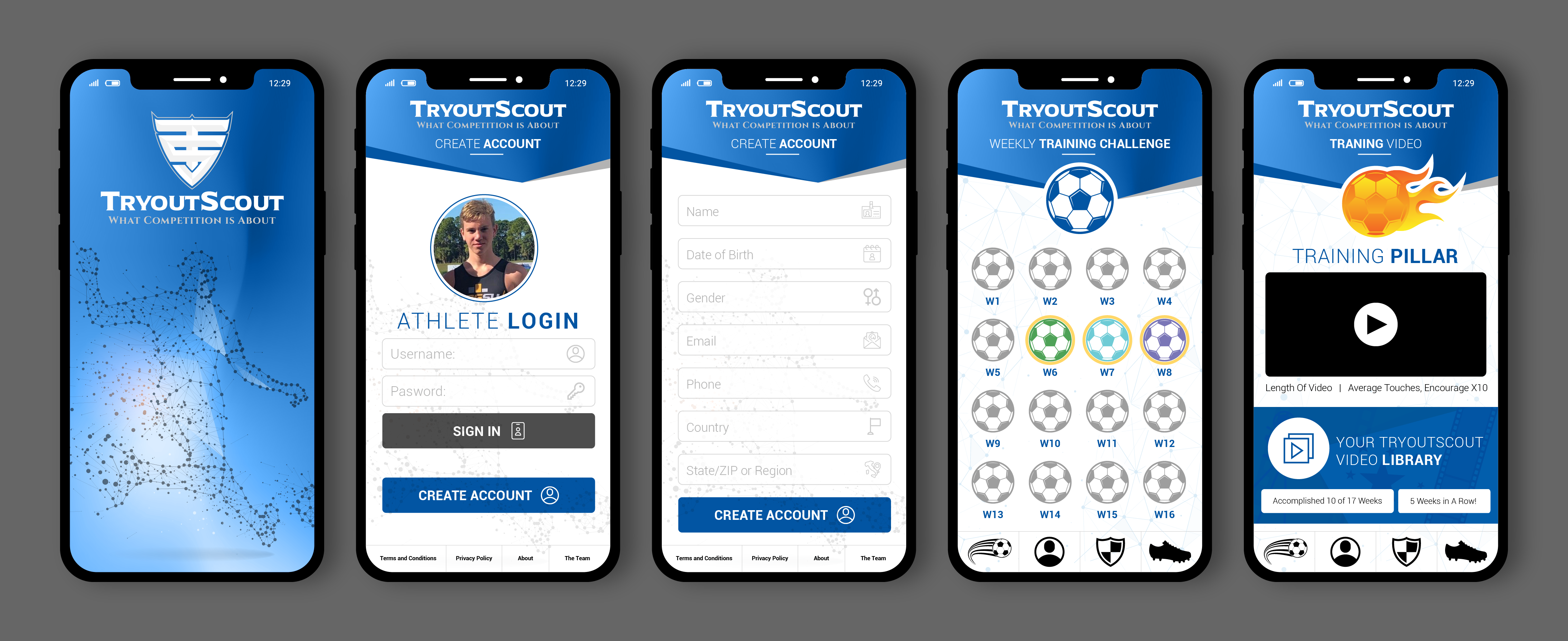 Web-Design von Titan Solbiz für TRYOUTSCOUT, LLC | Design #24108543
