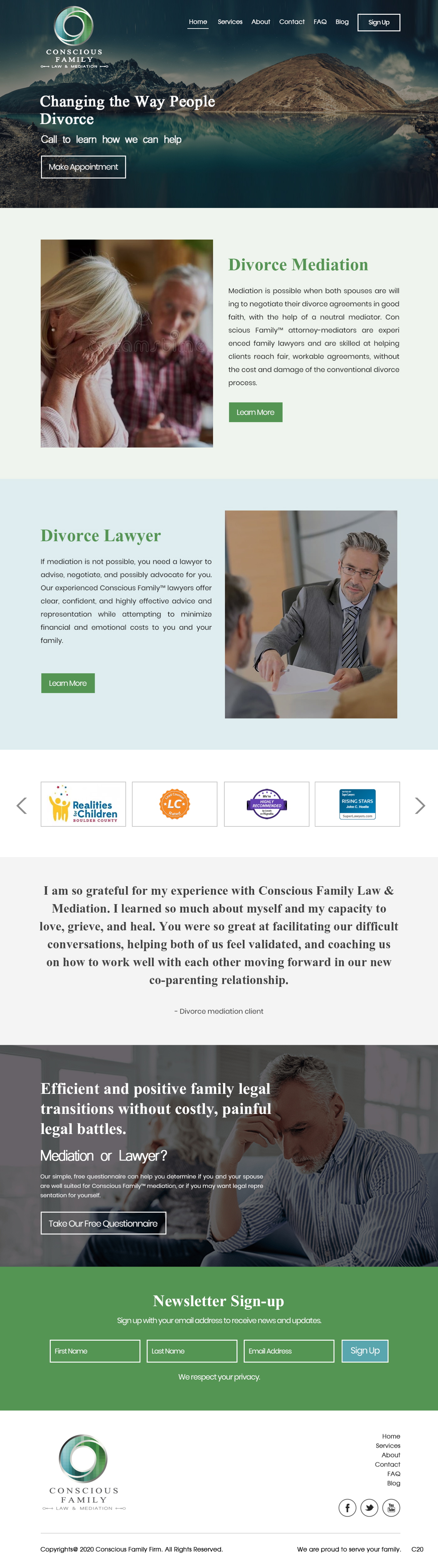 Squarespace-Design von pb für Conscious Family Law & Mediation | Design #23864278