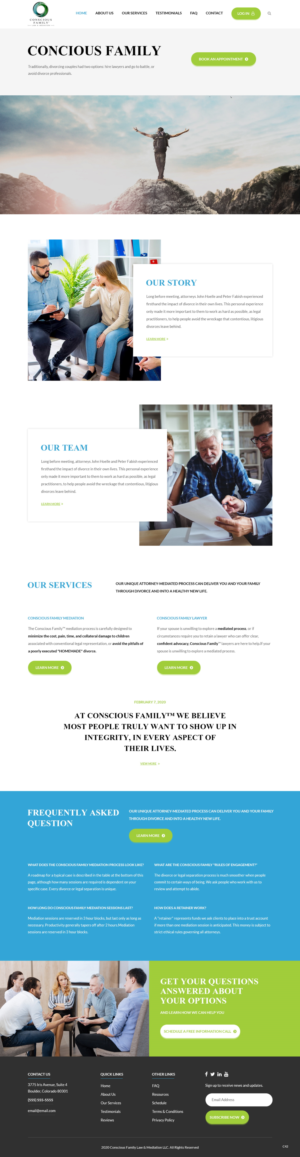 Squarespace Design by pb for Conscious Family Law & Mediation | Design: #23864287