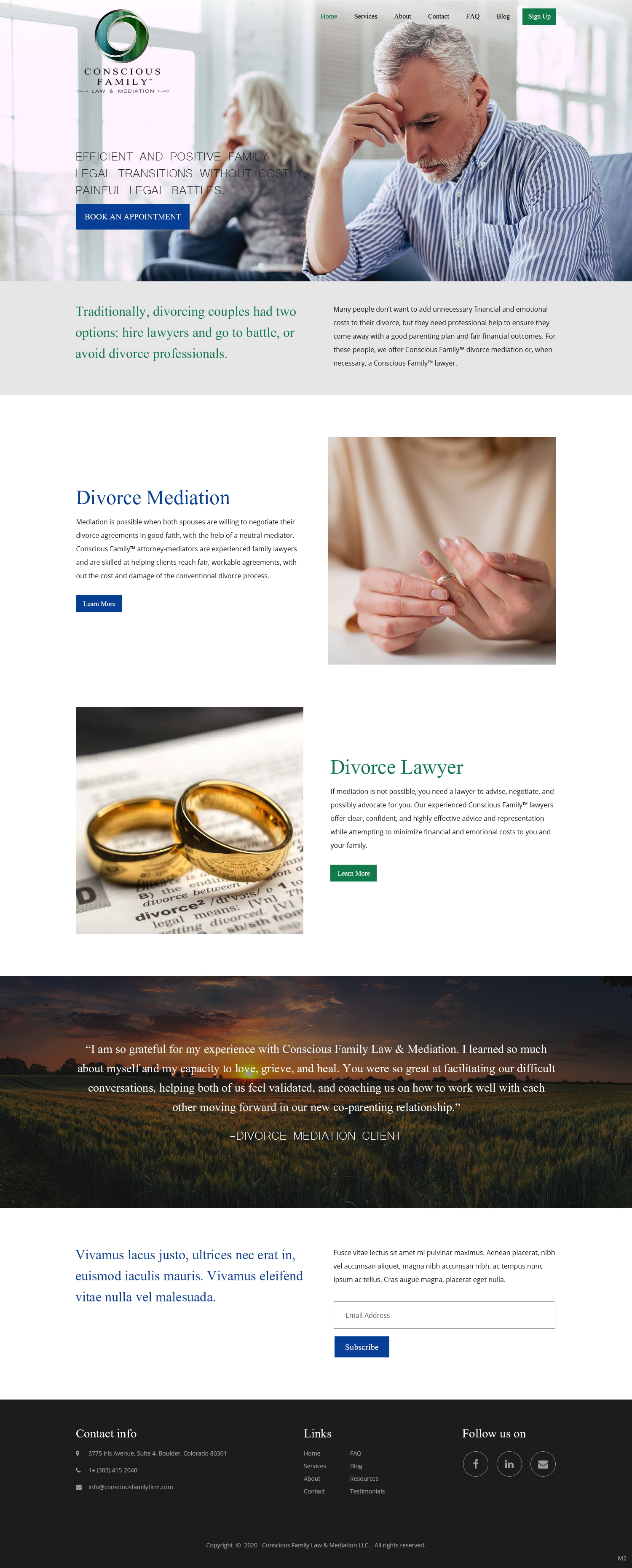 Diseño de Squarespace por pb para Conscious Family Law & Mediation | Diseño #23878017