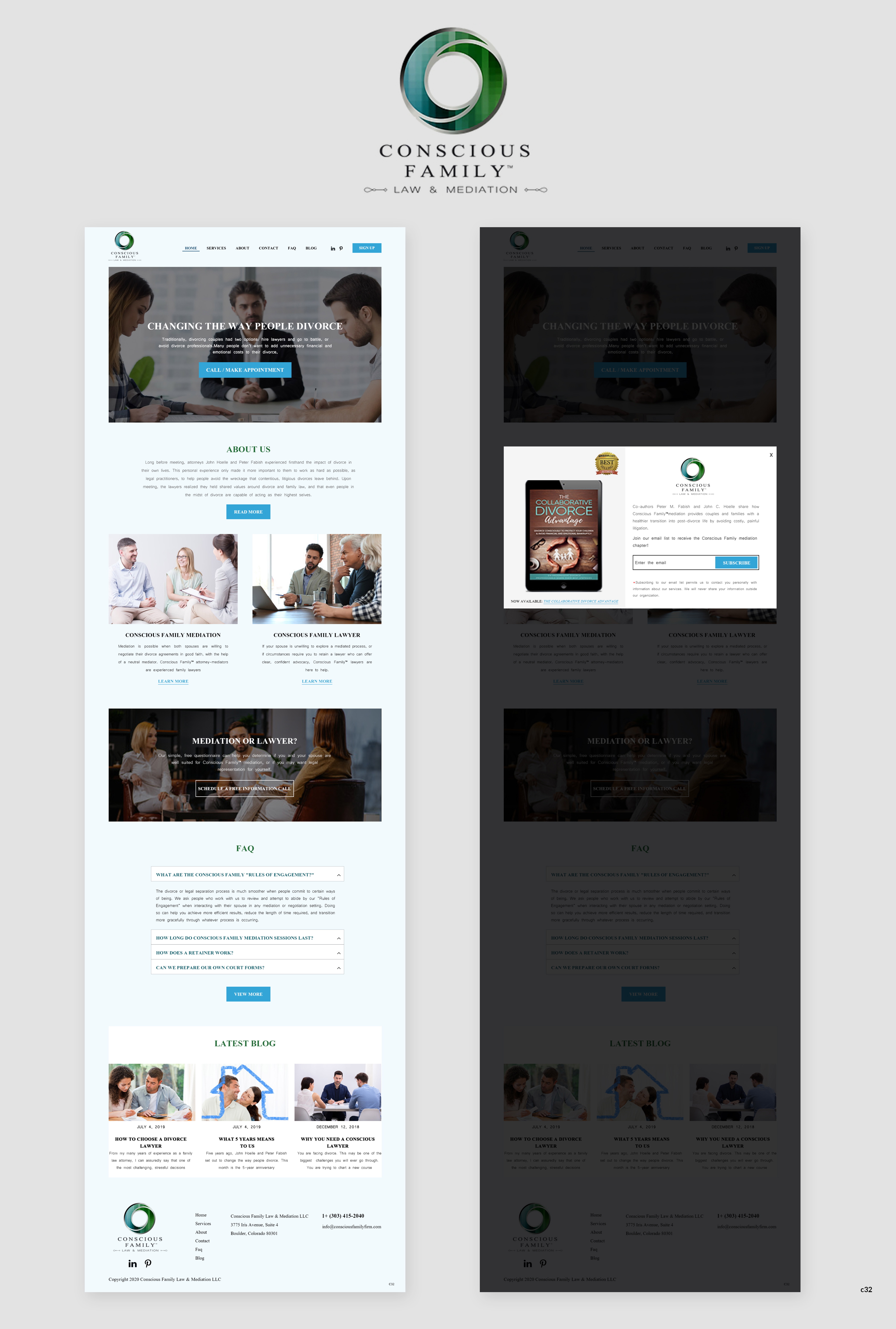 Squarespace Design by pb for Conscious Family Law & Mediation | Design #23885926