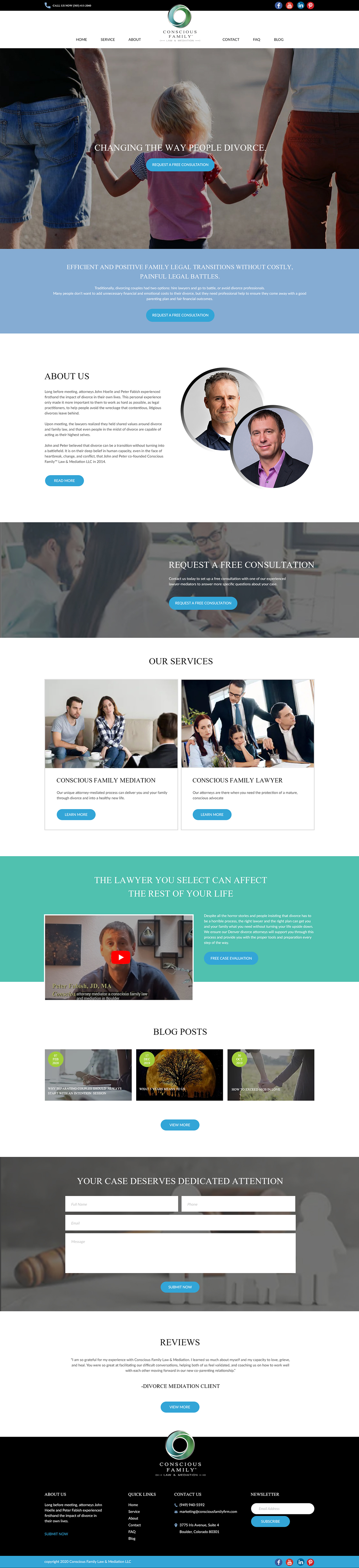 Squarespace-Design von bdesigner9 für Conscious Family Law & Mediation | Design #23911797