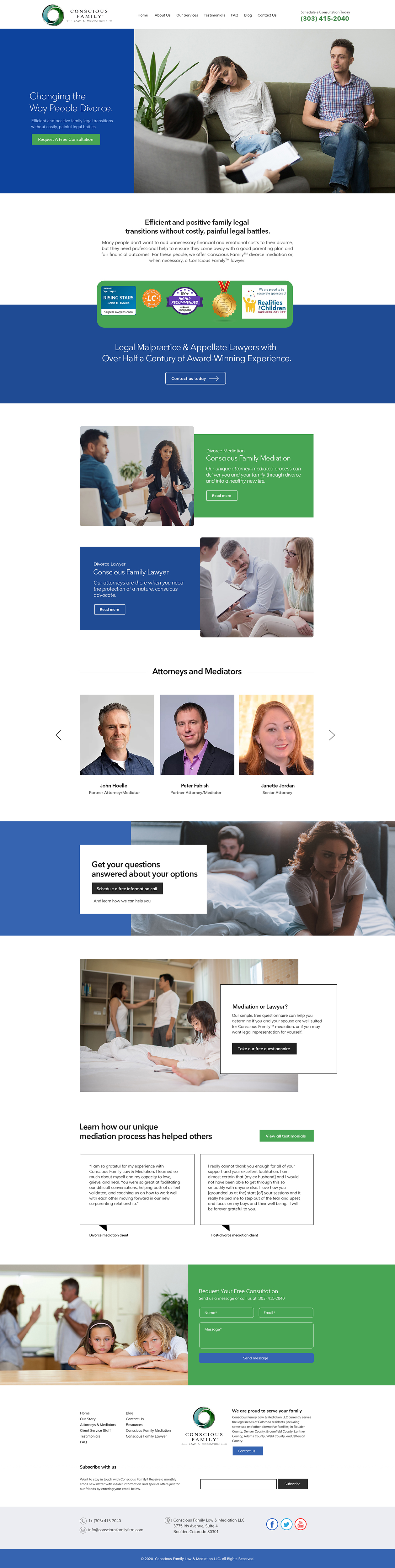 Squarespace Design by subhalaxmi  khamari for Conscious Family Law & Mediation | Design #23893978