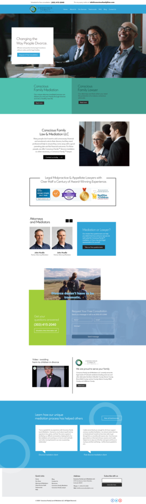 Squarespace Design by subhalaxmi  khamari for Conscious Family Law & Mediation | Design: #23909297