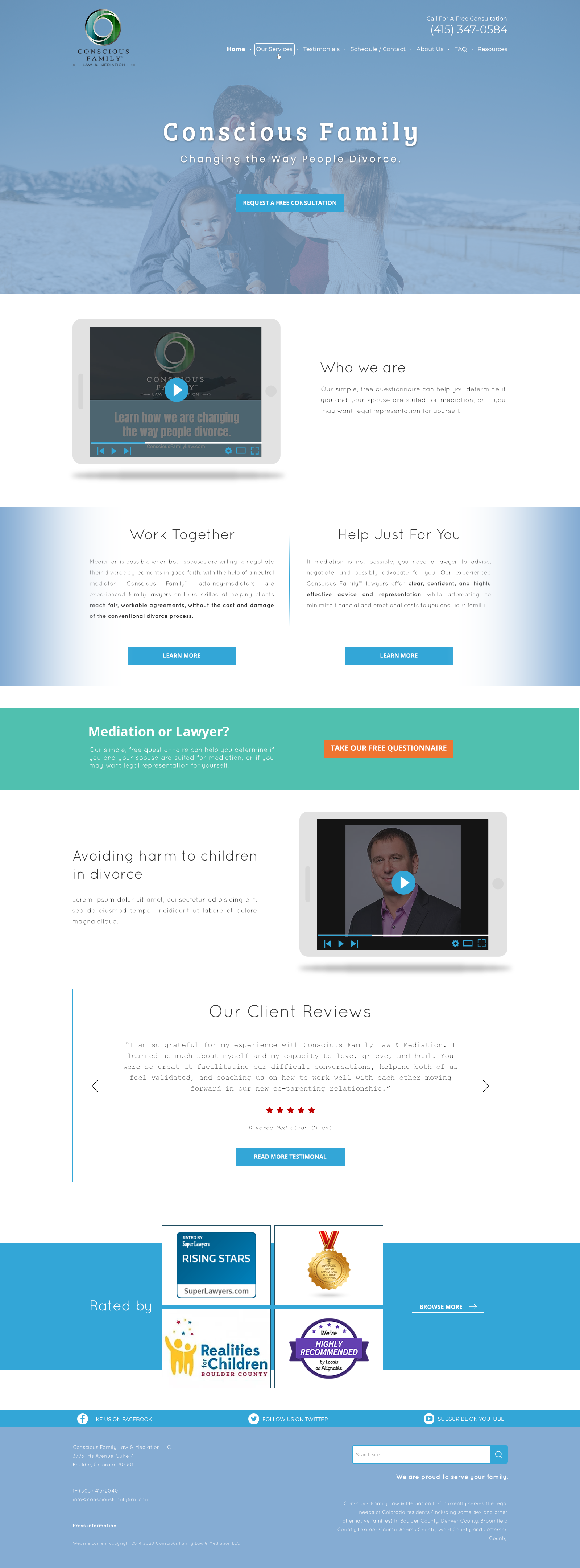 Squarespace Design by sayed_ahasan for Conscious Family Law & Mediation | Design #23923490