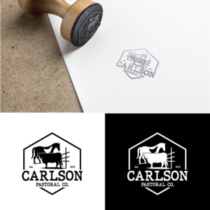 Carlson Pastoral Co.   Est 2019 | Logo Design by Graphic Bricks