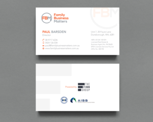 Business Card Design by Shahin Hossen for Family Business Matters | Design: #23875781