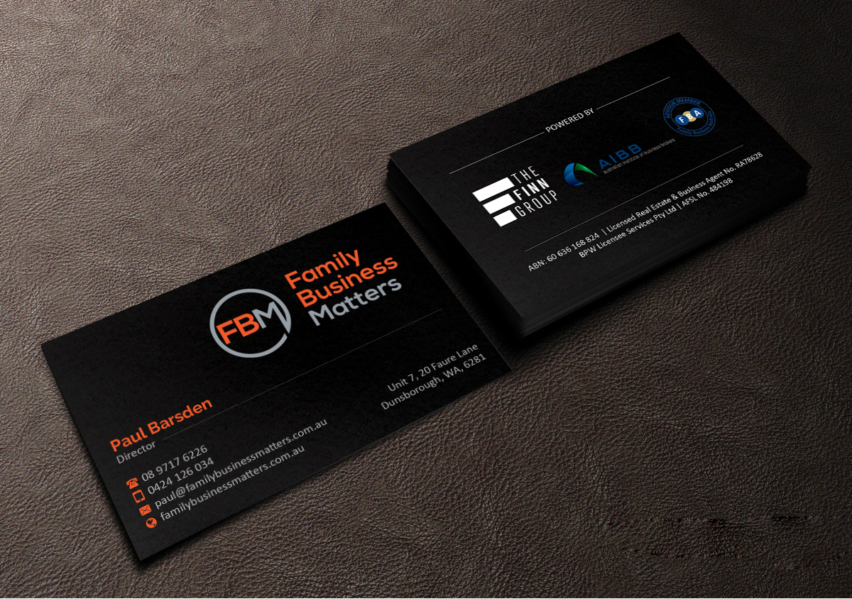 Business Card Design by Creations Box 2015 for Family Business Matters | Design #23859262