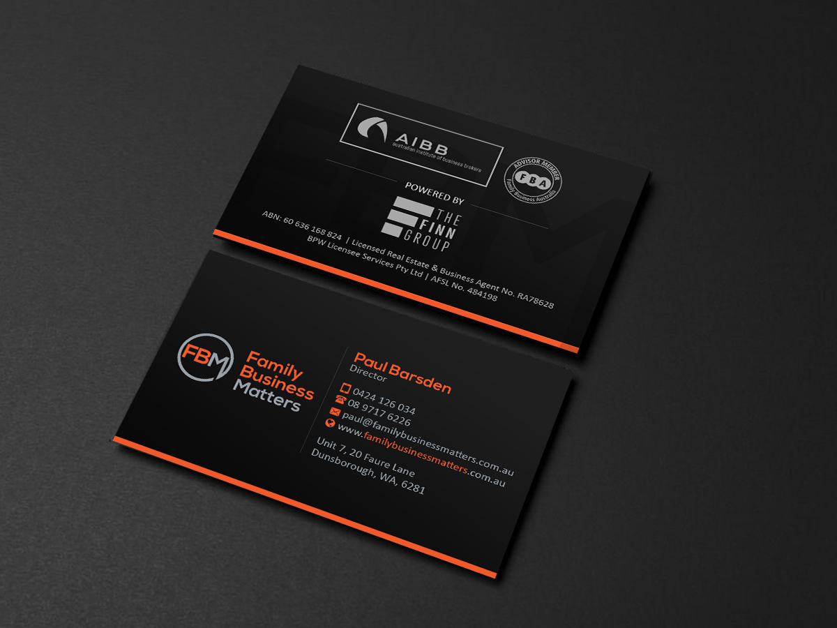 Business Card Design by Creations Box 2015 for Family Business Matters | Design #23881816