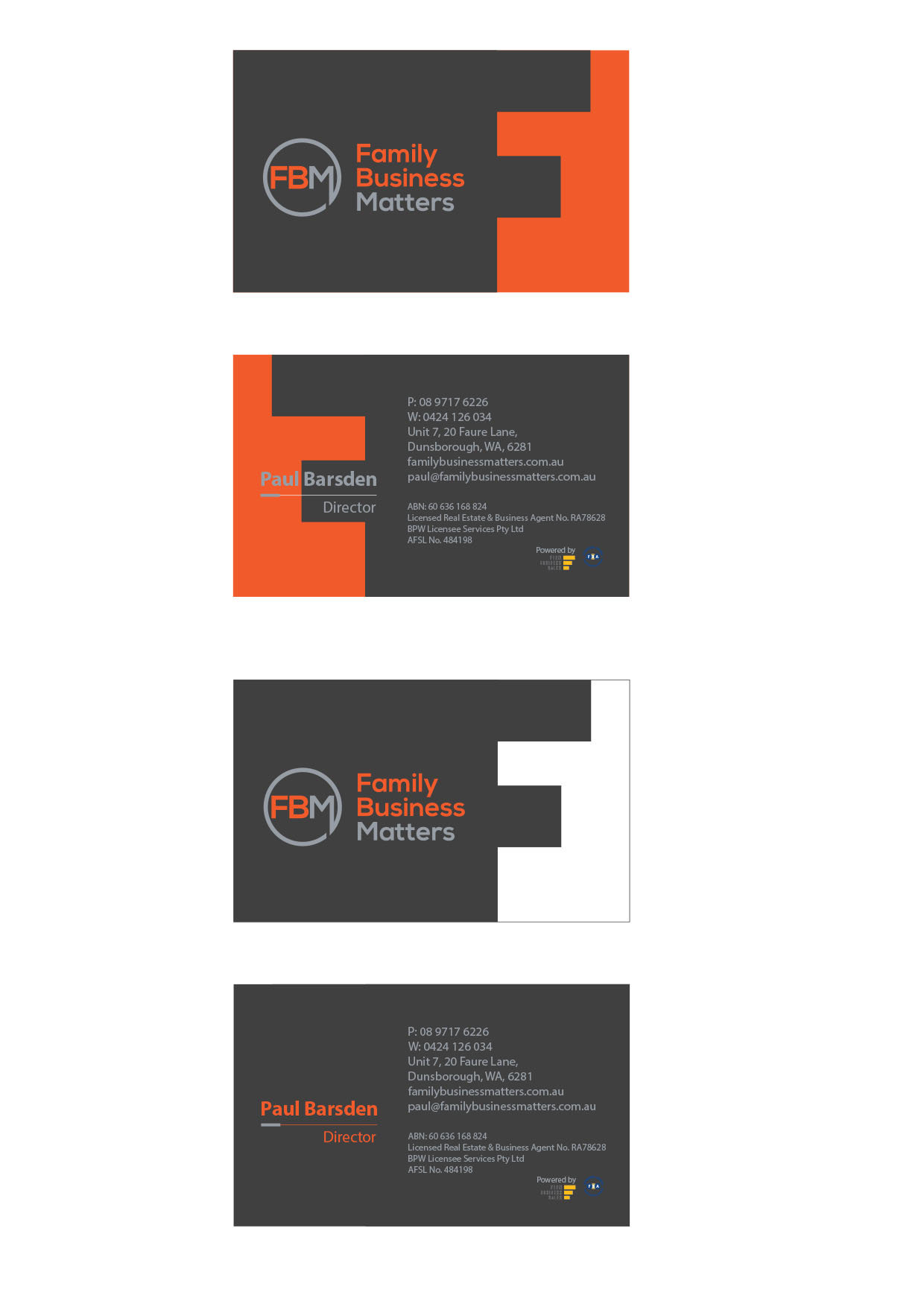 Diseño de Tarjeta de Presentación por jelena obrenovic para Family Business Matters | Diseño #23878587