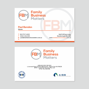 Business Card Design by sacramental for Family Business Matters | Design: #23863244