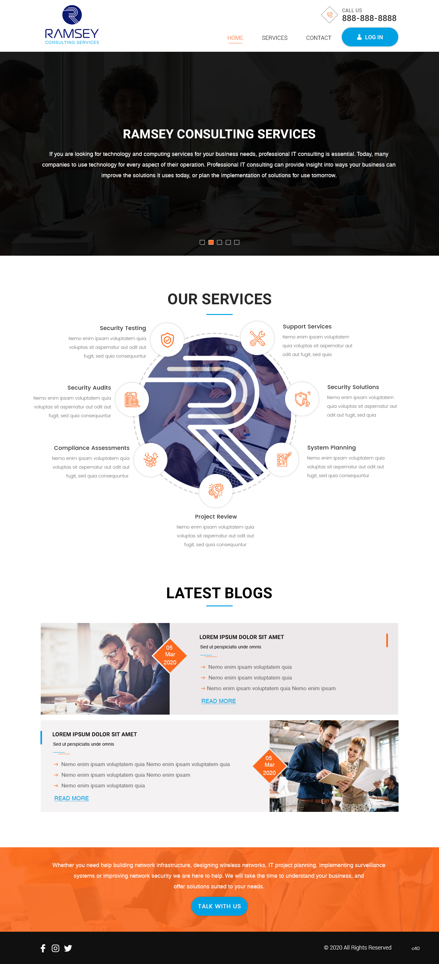 Elegant, Modern, Information Technology Web Design for a Company by pb ...