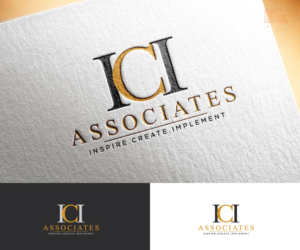 ICI Associates (then underneath Inspire.Create.Implement | Logo Design by step forward 2