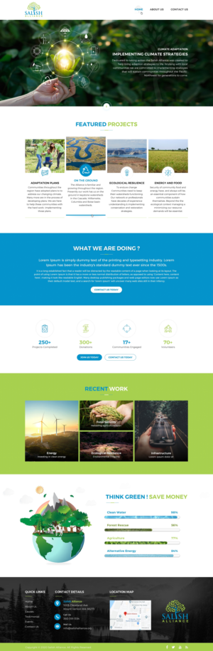 Salish Alliance Web Presence Design and Relaunch  | Web Design by Sbss