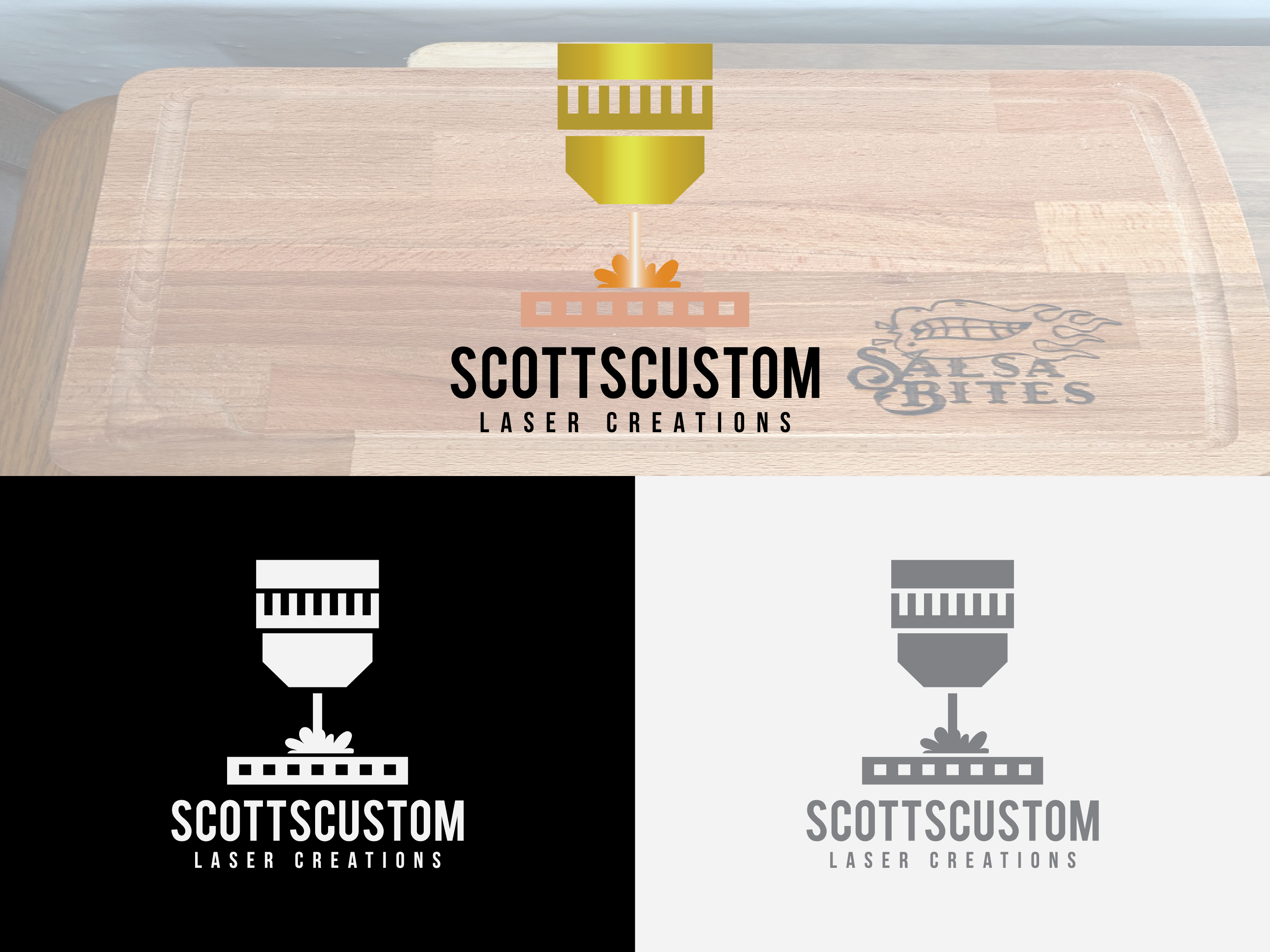 Logo Design by Profe Hobbs for Scott’s Custom Laser Creations | Design #23858880