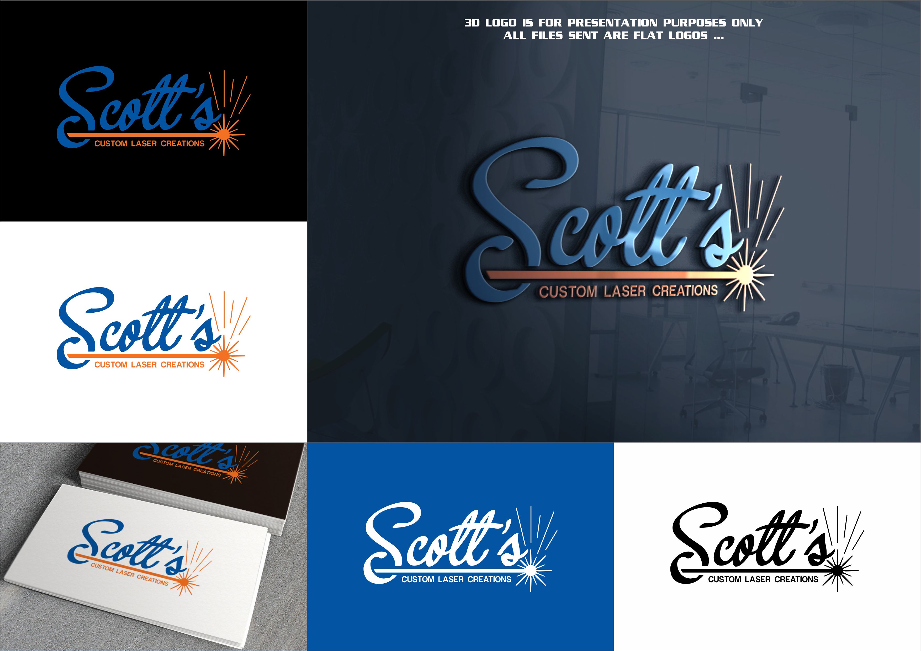 Logo Design by kkopi for Scott’s Custom Laser Creations | Design: #23863543