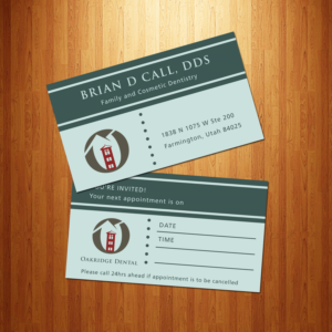 Modern Dental Appointment Reminder/Business Card | Visitenkarten-Design von Wally_F