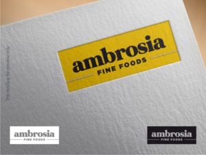 AMBROSIA FINE FOODS | Logo Design by Atvento Graphics