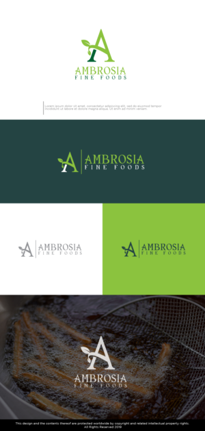 AMBROSIA FINE FOODS | Logo Design by Kim Ji