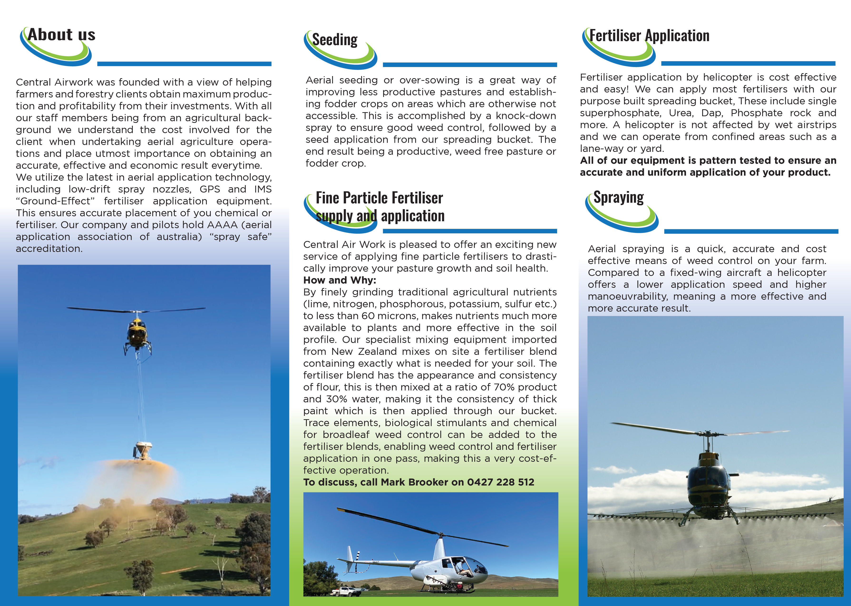 Diseño de Brochure por Sheingart para Central Airwork PTY LTD | Diseño #23868426