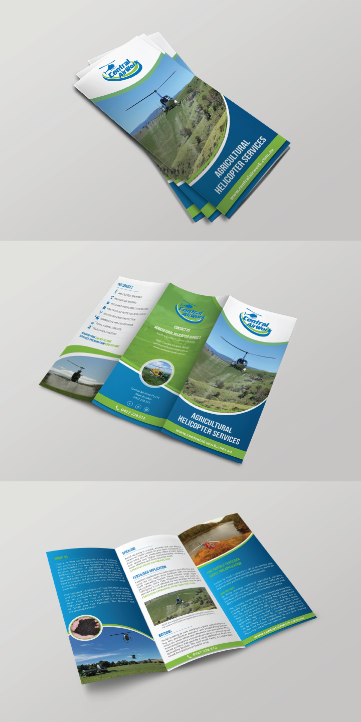 Diseño de Brochure por alex989 para Central Airwork PTY LTD | Diseño #23858306