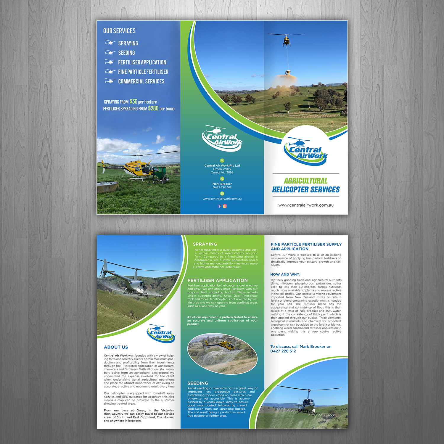 Brochure Design by GraphicsGuru for Central Airwork PTY LTD | Design #23871369