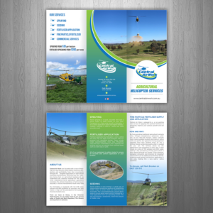 Brochure Design for agricultural helicopter company | Brochure Design by GraphicsGuru