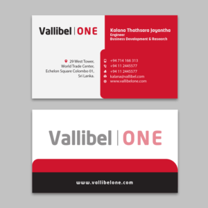 Vallibel One Business Card | Business Card Design by Infinitive Technology
