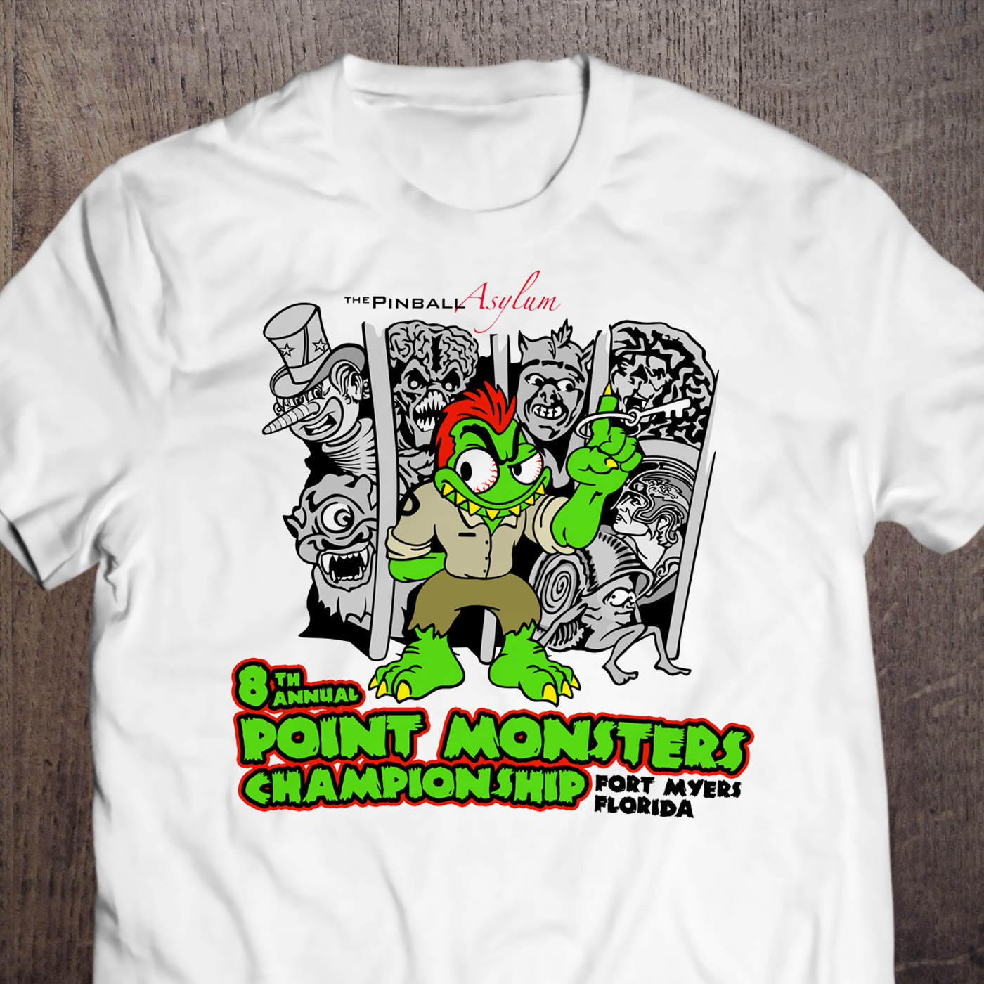 T-shirt Design by Abiyoso28 for The Pinball Asylum | Design #23897795