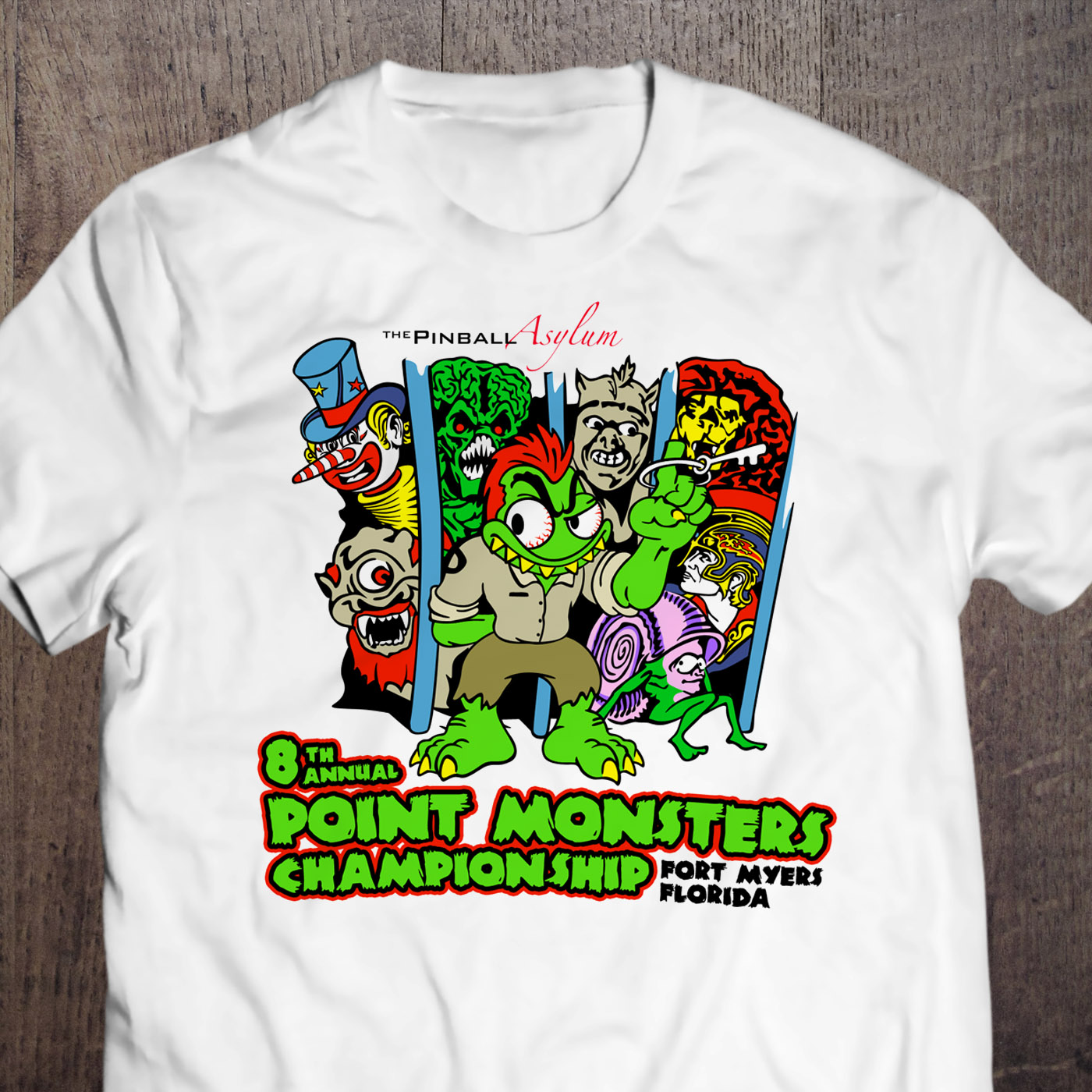 T-shirt Design by Abiyoso28 for The Pinball Asylum | Design #23897801