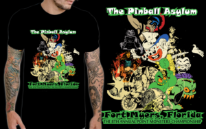 T-Shirt-Design von mekhfioui für The Pinball Asylum | Design #23934957