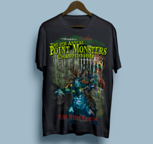 Pinball Asylum 8th Annual Point Monsters T-Shirt Design | Design de T-shirt par dundun