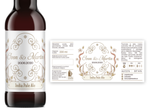 Polish brewery needs BEER LABEL design for WEDDINGS | Label Design by MilM