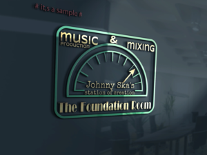 The Foundation Room, Johnny Ska's station of creation, music production & mixing | Logo Design by alpha hop