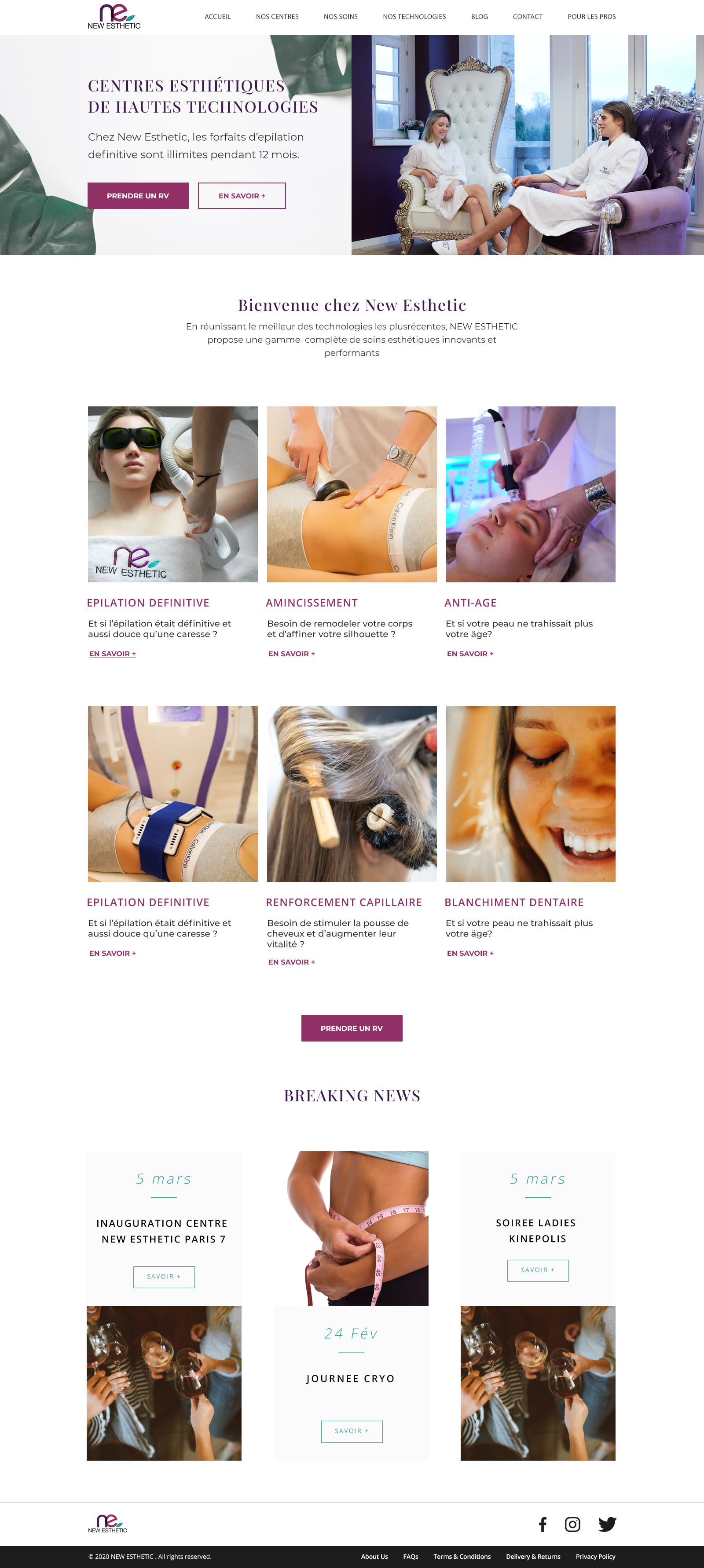 Web Design by oubelaidyoussef5 2 for NEW ESTHETIC | Design #23919048